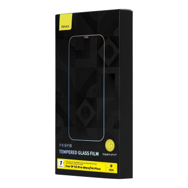 Vidrio templado para iPhone 14 Plus / 13 Pro Max con un protector de altavoz 0.4mm Conjunto de
