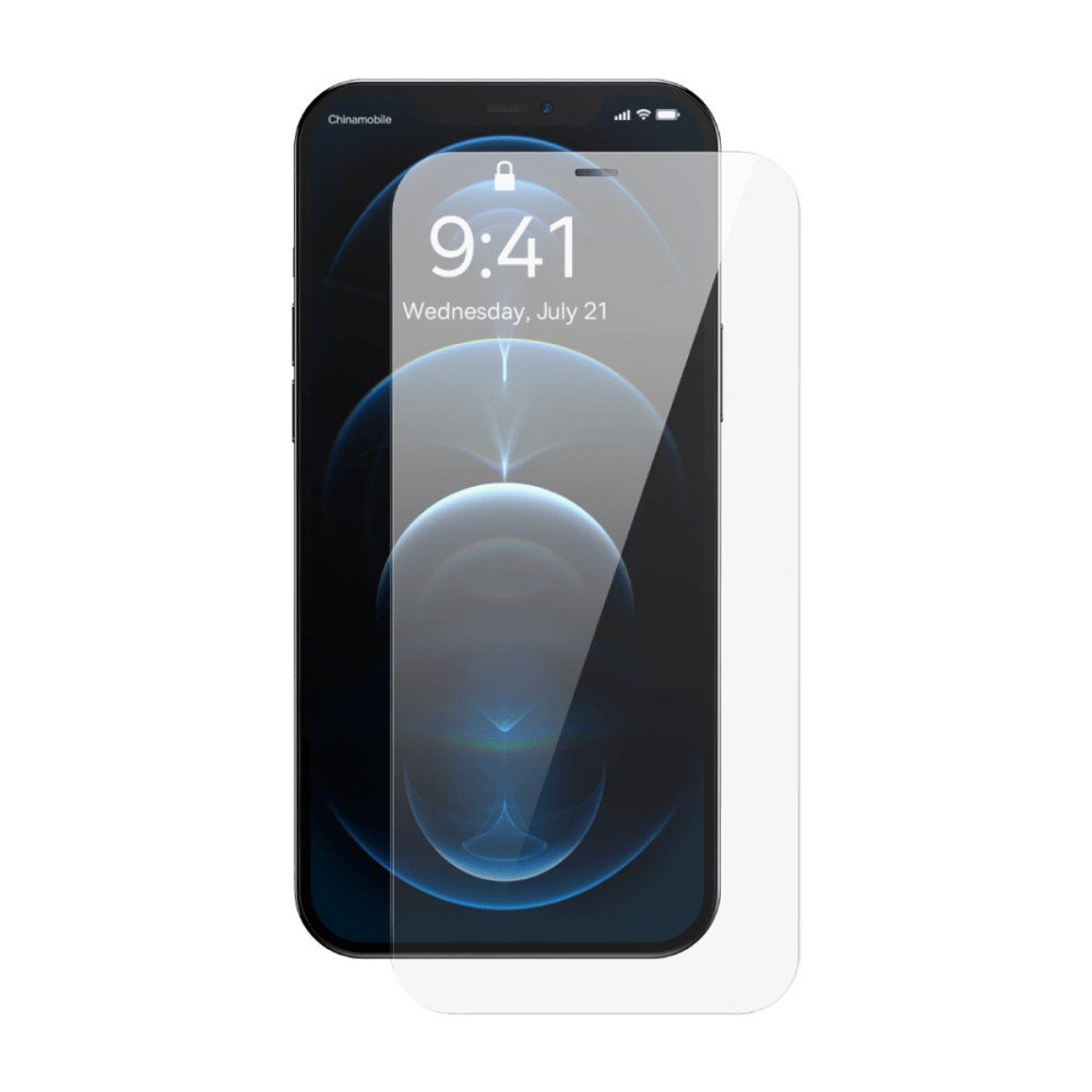 Vidrio templado para iPhone 12 Pro Max con un protector de altavoz 0.4mm Conjunto de