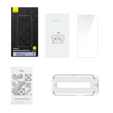 Vidrio templado para iPhone 12 Pro Max con un protector de altavoz 0.4mm Conjunto de