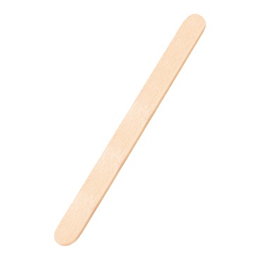 Espátula de madera mediana 114x10x2mm - 100 unidades
