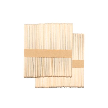Srednja lesena lopatka 114x10x2mm - 100 kosov — embalaža