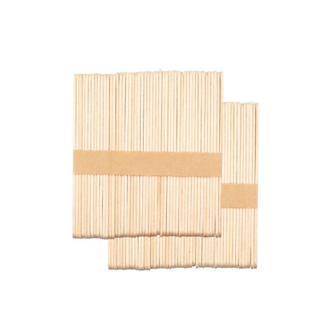 Houten spatel medium 114x10x2mm - 100 stuks — verpakking