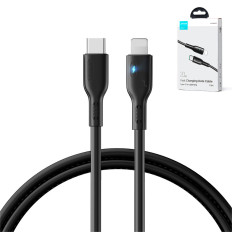 IPhone-kabel med USB-C LED-indikator - Lightning 20W 1.2m svart