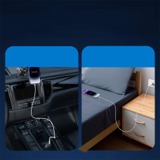 IPhone kabelis ar USB-C LED indikatoru - Zibens 20W 2m balts