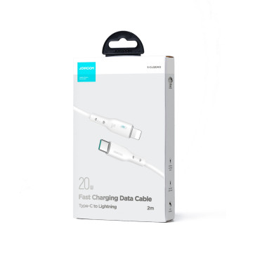 IPhone-kaapeli USB-C LED-osoitin - salama 20W 2m valkoinen