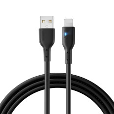 IPhone kabel z USB LED indikatorjem - Lightning 2.4a 2m Black