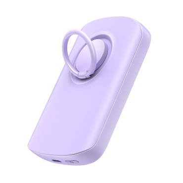 Powerbank 6000mAh Langaton induktiokuormaaja 20W Magsafe violetti