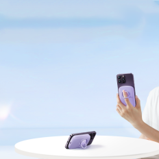 PowerBank 6000mah bezvadu ar indukcijas loader 20W MagSafe violeta
