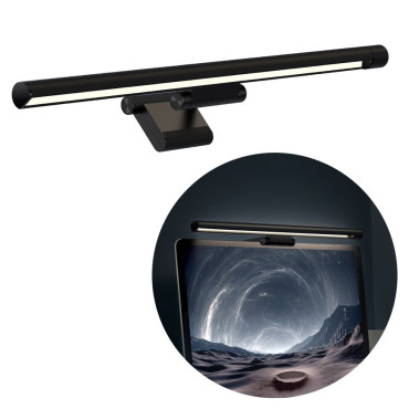 LED-lampa för bildskärm i-wok-serien svart monitorbelysning