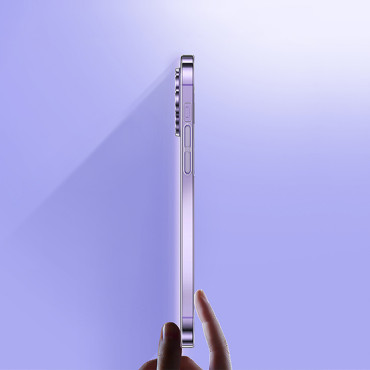 Veske til iPhone 14 Pro Max tynt tilfelle + herdet glass sett