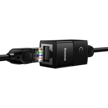 Konektor spojky Ethernet RJ45 čierna set 10ks.
