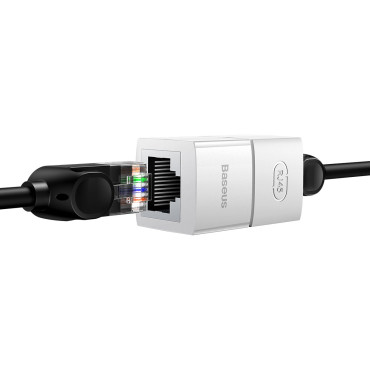 Spojovací sieťový kábel Konektor Ethernet RJ45 Biela Set 10ks.