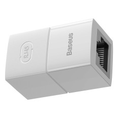 Connecteur de câble de réseau Couplage Ethernet RJ45 Blanc Ensemble de 10 pcs.