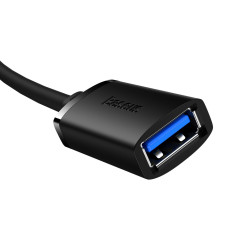 Cabo de extensão de cabo USB 2.0 1.5m Preto