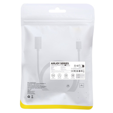 USB 2.0 Kabelforlængerledning 1.5m sort