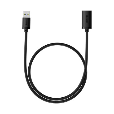 USB 2.0 kabelförlängningssladd 0.5m svart