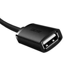 Cabo de extensão de cabo USB 2.0 0.5m Preto