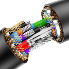 USB 2.0 kaabli pikendusjuhe 0.5m must