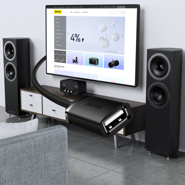 USB 2.0 Kaapelin jatkojohto 0.5m musta