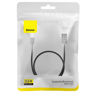 USB 2.0 kabel produžni kabel 0.5m Crna