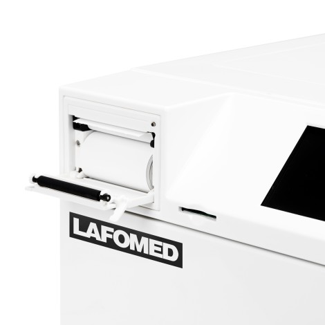 Lafomed LFSS03AA Touch 3L Klasse B Autoklave med Termisk Printer — nærbillede af mærkat