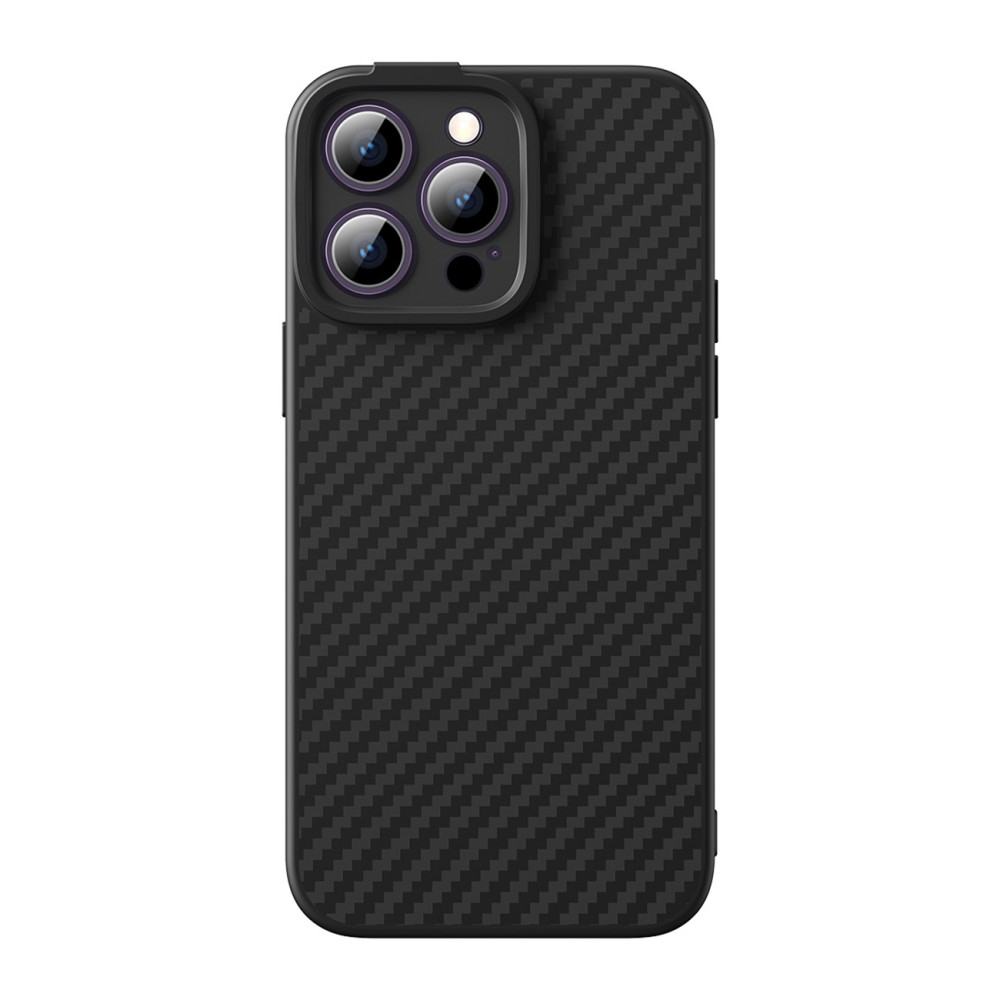 Panzerte iPhone 14 Pro Magsafe + gehärtetes Glas synthetische Faser schwarz