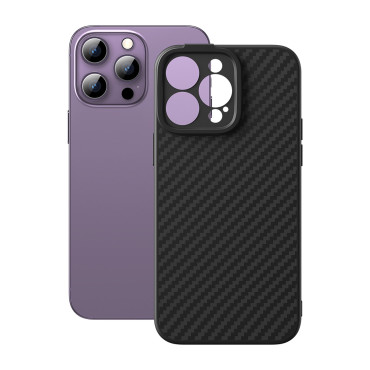 Panzerte iPhone 14 Pro Magsafe + gehärtetes Glas synthetische Faser schwarz