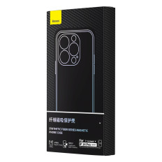 Armored iPhone 14 Pro MagSafe + Tempered Glass Synthetic Fiber Black