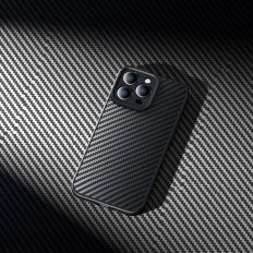 Armored Iphone 14 Pro MagSafe + tvrzené sklo syntetické vlákno černé