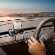 Držalo za avtomobile s sončno ploščo za model Tesla 3 / Y T-SPACE Black