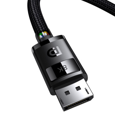 DisplayPort 8K 60Hz augstas izšķirtspējas sērijas kabelis 1.5m Black