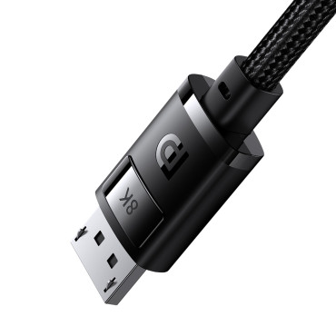 Cabo de alta definição do displayPort 8k 60Hz 1.5m Preto