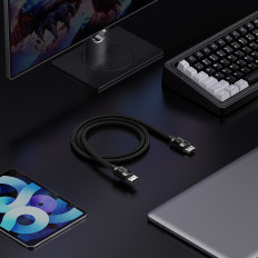 Cabo de alta definição do displayPort 8k 60Hz 1.5m Preto