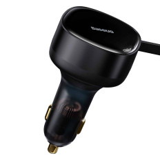 2in1 Car Charger 33W 2x USB-C užitek Black