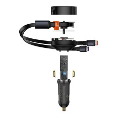 2in1 Car Charger 33W 2x USB-C užitek Black