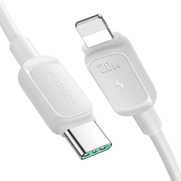 Καλώδιο καλωδίου για το iPhone USB-C - Lightning 20w 1.2m Λευκό