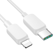 Kabelkabel für iPhone USB-C - Blitz 20W 1.2m Weiß