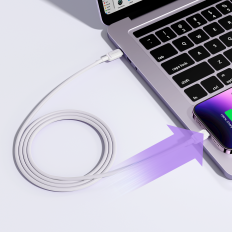 Žica kabela za iPhone USB-C - munje 20w 1.2m Bijela