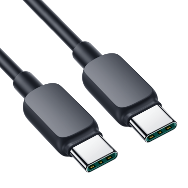 Kabeļu USB-C kabelis - USB-C 100W 1.2m Black