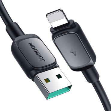 Καλώδιο καλωδίων για το iPhone Lightning - USB 2.4A 480Mbps 2M Μαύρο
