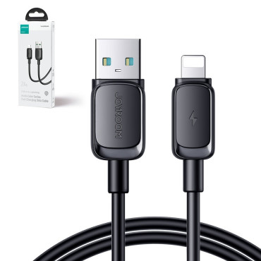 Kabeltråd for iPhone Lightning - USB 2.4A 480Mbps 2m svart