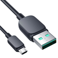 Kábel MicroUSB kábel - USB 2.4A 480Mbps 2m fekete