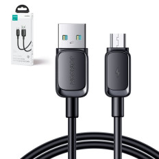 Kábel MicroUSB kábel - USB 2.4A 480Mbps 2m fekete