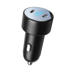 Autosúčiastka s 2x USB-C 70W Black Display