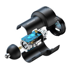 Automobilis įkroviklis su 2x USB-C 70W juoda ekranu