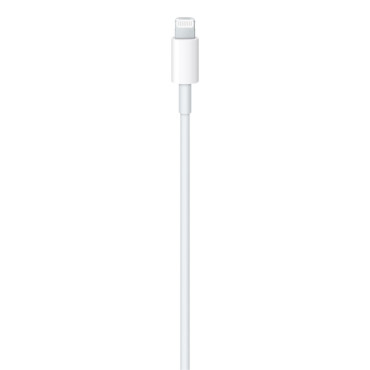 Apple Câble de câble d'origine pour iPhone USB-C - Lightning 1M Blanc