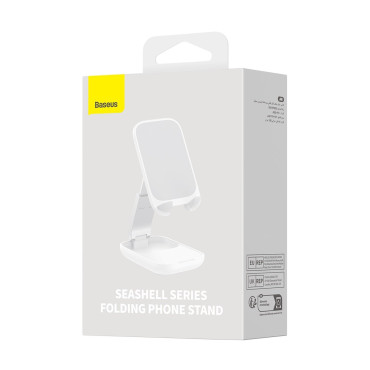 Állítható állvány a telefon Seashell sorozat fehér