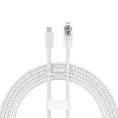 Kabeļu vadu vads iPhone Explorer sērijai USB-C - Zibens 20W 2m balts