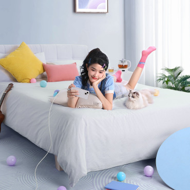 Fio de fio de cabo para iPhone Explorer Series USB-C - Lightning 20W 2M Branco