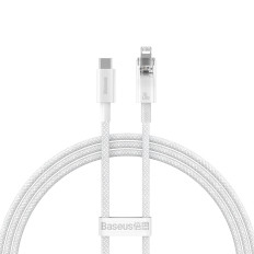 Καλώδιο καλωδίων σύρμα για iPhone Explorer Σειρά USB-C - Lightning 20W 1m White